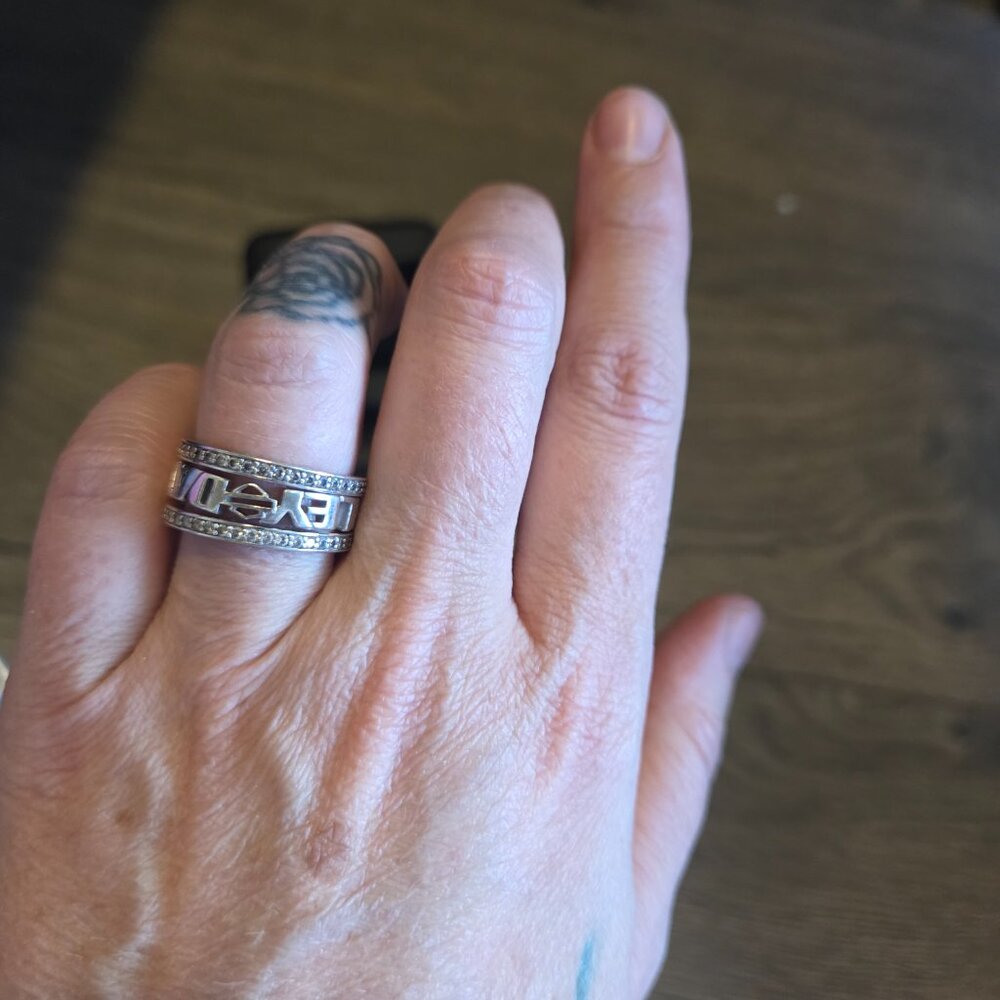 Harley-Davidson Sterling Silver Stackable 3 Rings - image 5